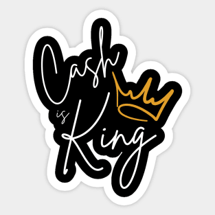 Cash is King Debt Free Journey Debt Free Lifestyle Sticker